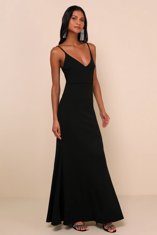 Infinite Glory Black Maxi Dress.