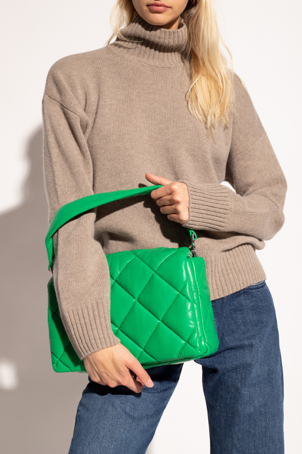 STAND STUDIO: Wanda quilted faux leather shoulder bag.