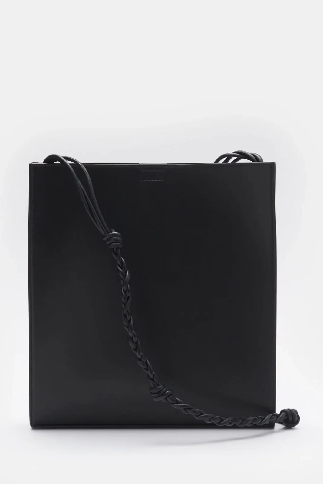 JIL SANDER: Small leather shoulder bag.